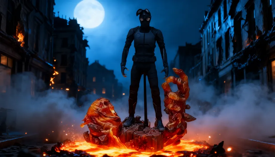 Hot Toys Spider‑Man Stealth Suit 1/6 Scale Deluxe Movie Masterpiece (MMS541)