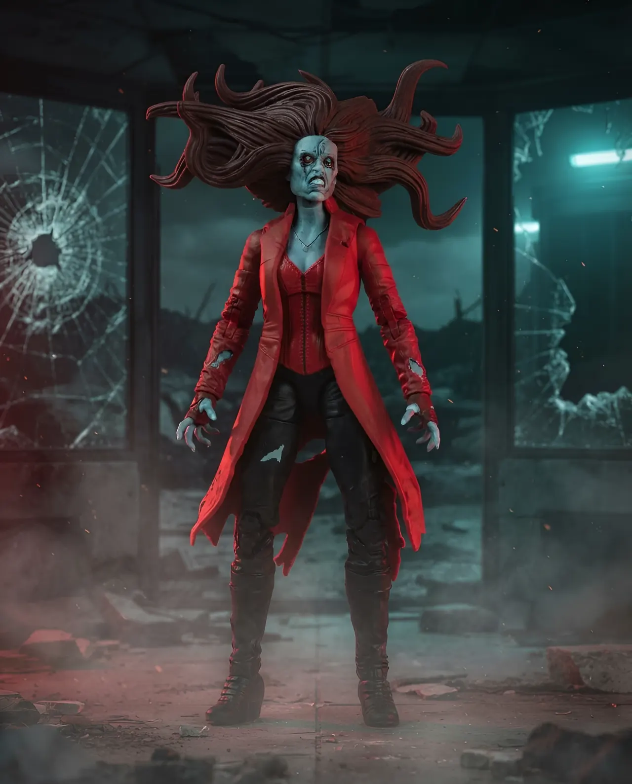 Hasbro Marvel Legends Zombie Scarlet Witch 6" Figure Disney+ What If - Image 6