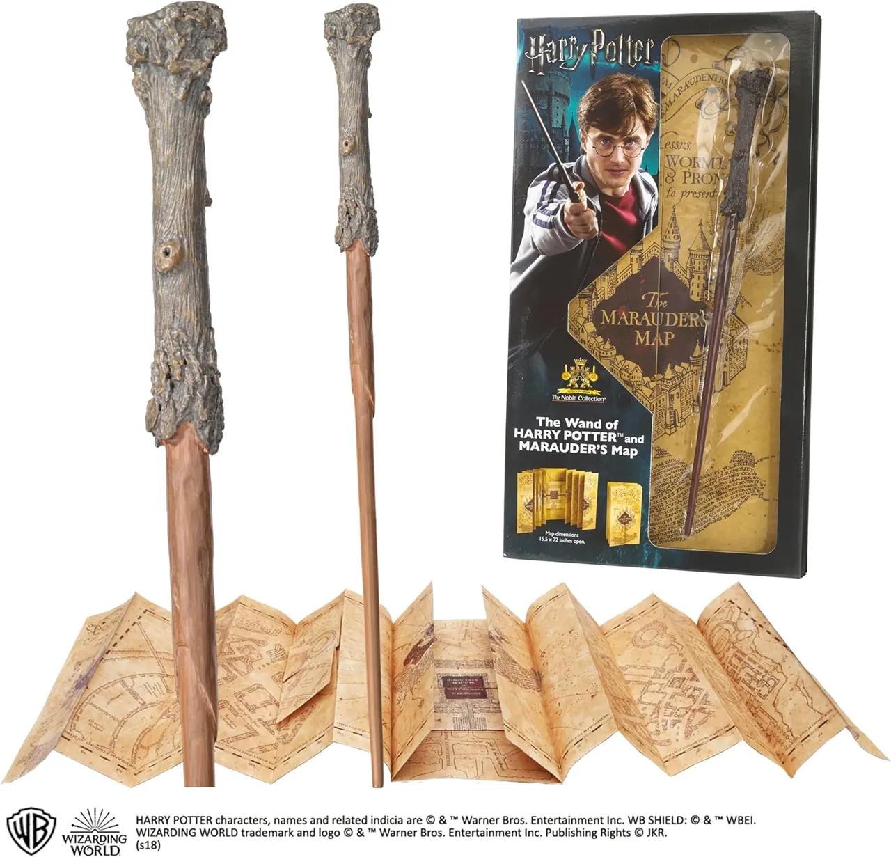 Noble Collection Harry Potter Wand & Marauder's Map Replica – NN7978 - Image 2