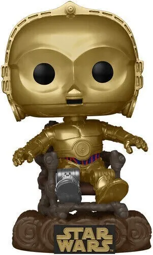 Funko Pop! Star Wars 40th Anniversary C-3PO In Chair Vinyl Bobblehead