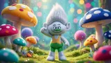 Dreamworks Trolls Guy Diamond Jumbo Plush Doll – Large Hug Size - Thumbnail 3