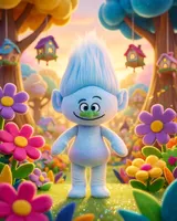 Dreamworks Trolls Guy Diamond Jumbo Plush Doll – Large Hug Size - Thumbnail 2
