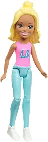 Mattel Barbie On The Go 4" Blonde Doll – Pink Top (FHV57)