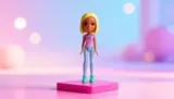 Mattel Barbie On The Go 4" Figure FHV73 – 2017 - Thumbnail 6
