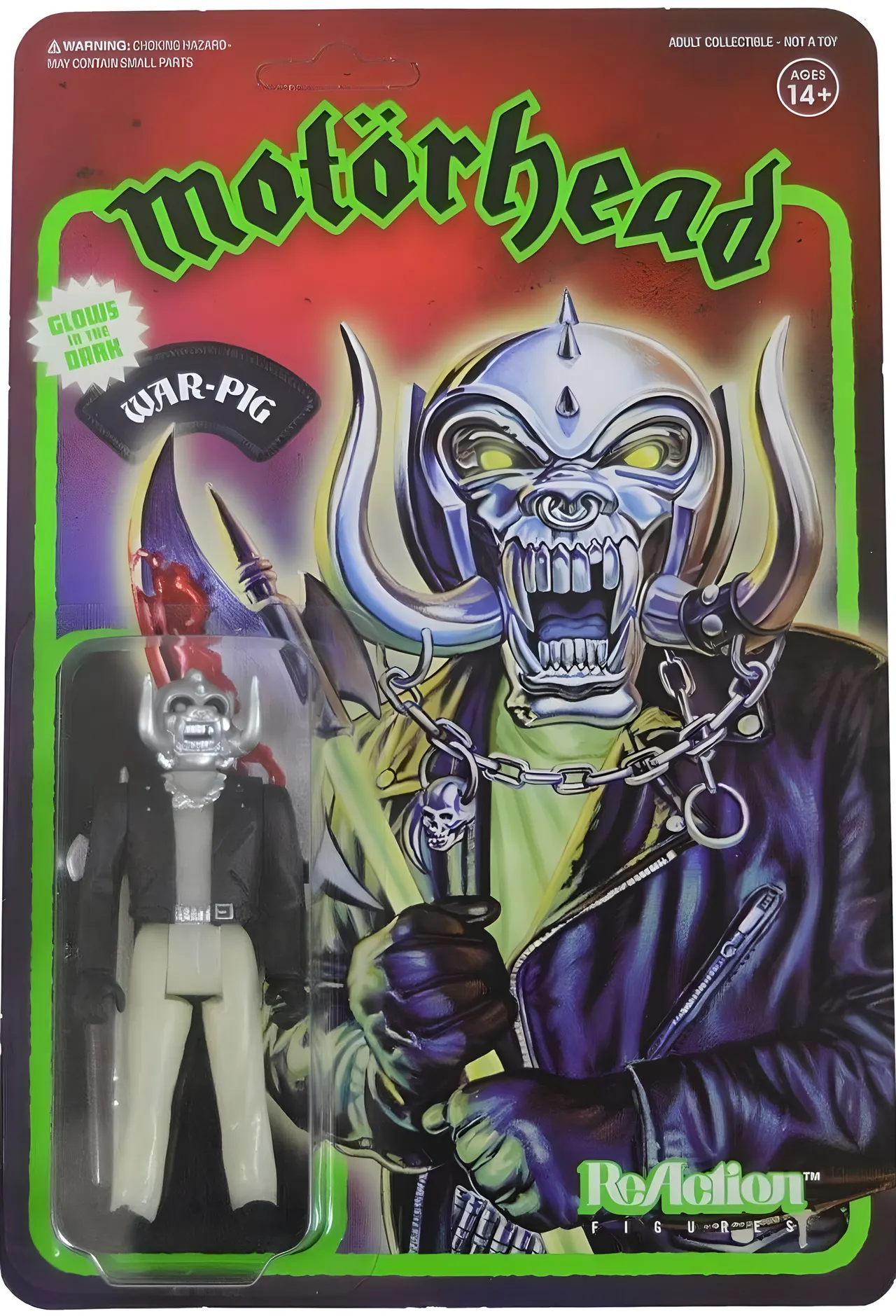 Super7 Motörhead Warpig Glow-in-the-Dark ReAction Figure 3.75" - Image 2