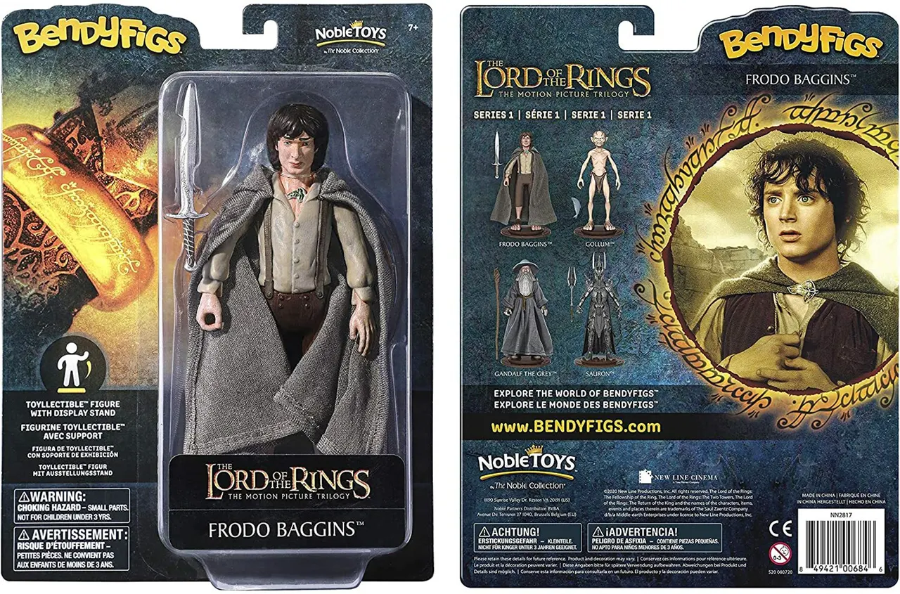 Noble Collection Lord of the Rings Frodo Bendyfig – Bendy Figure - Image 14