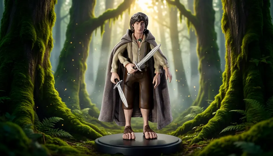 Noble Collection Lord of the Rings Frodo Bendyfig – Bendy Figure