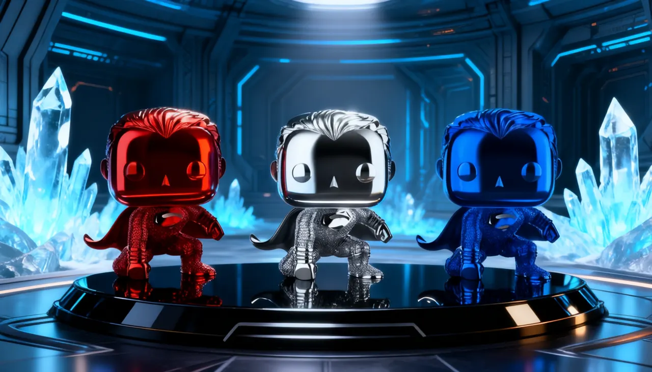 Funko Pop! Heroes Superman Chrome 3-Pack NYCC Shared Exclusive - Image 10