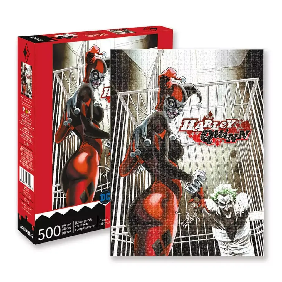 Aquarius DC Comics Harley Quinn & Joker 500-Piece Jigsaw Puzzle - Image 1