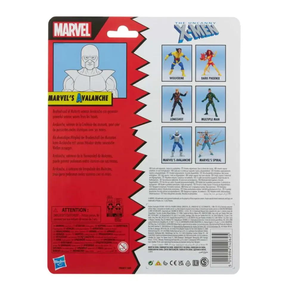 Hasbro Marvel Legends Retro Collection Avalanche Figure – 6" Scale - Image 6
