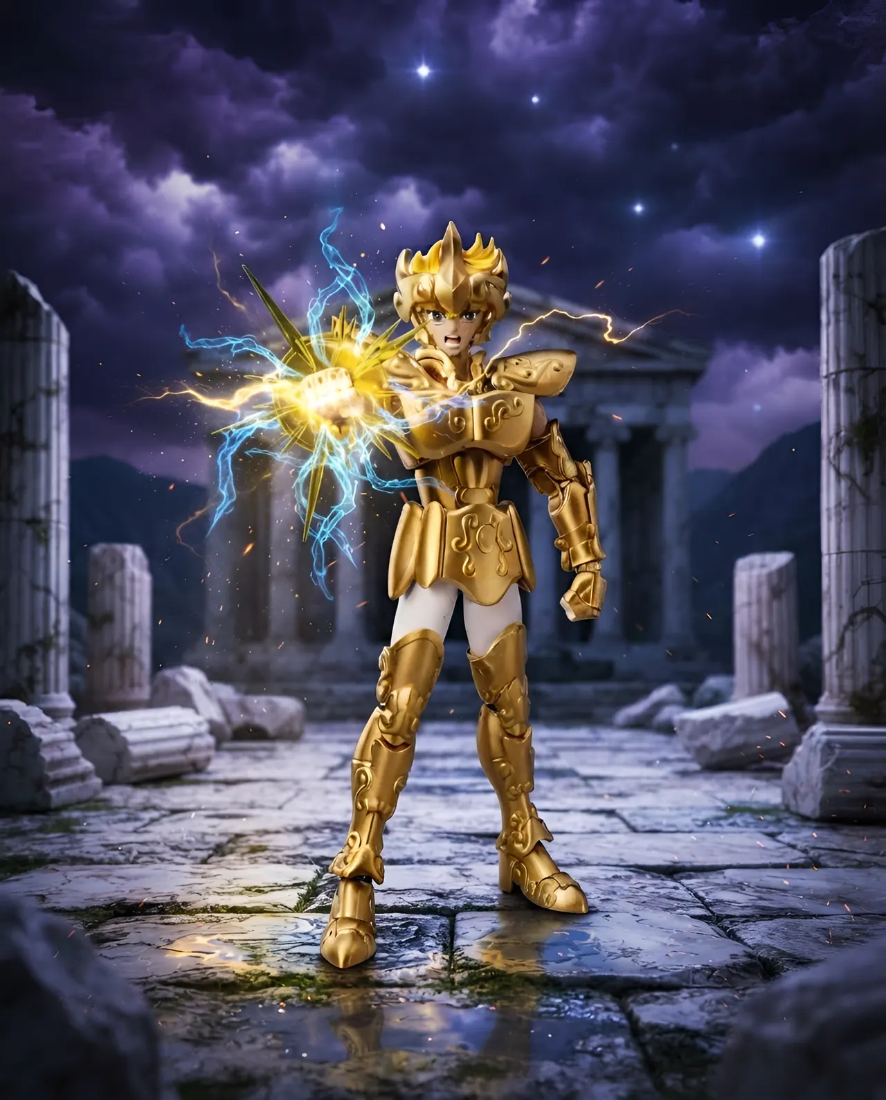Blokees Saint Seiya Champion Class Leo Aiolia Model Kit – 15cm - Image 8