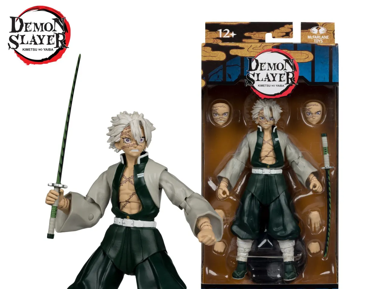 McFarlane Toys Sanemi Shinazugawa 7\" Figurine articulée – Demon Slayer - Image 1