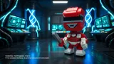 Mega Construx Power Rangers Red Ranger Kubros Buildable Figure - Thumbnail 4