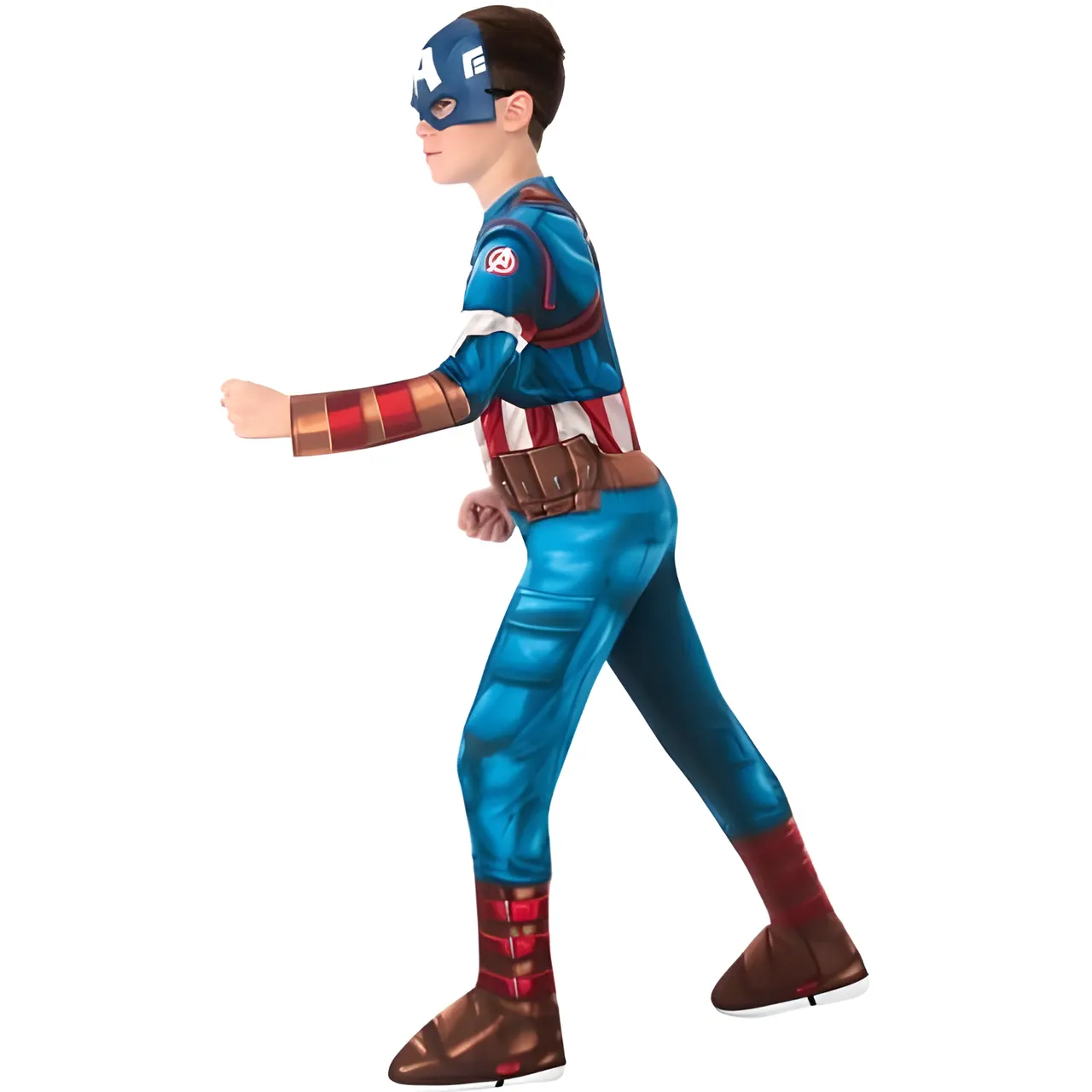 Rubie's Marvel Captain America Kids Costume – Red, White & Blue - Image 1
