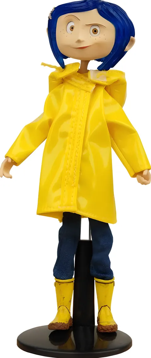 NECA Coraline Bendy Fashion Doll – Raincoat & Boots (Bendyfigs)
