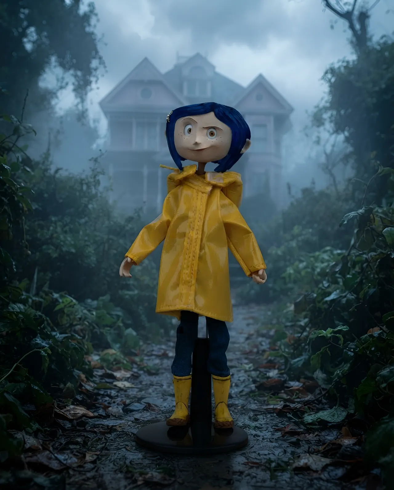 NECA Coraline Bendy Fashion Doll – Raincoat & Boots (Bendyfigs) - Image 3