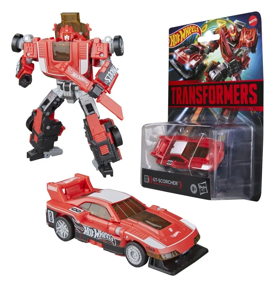 Hasbro Transformers x Hot Wheels GT-Scorcher 5" Converting Figure - Image 1