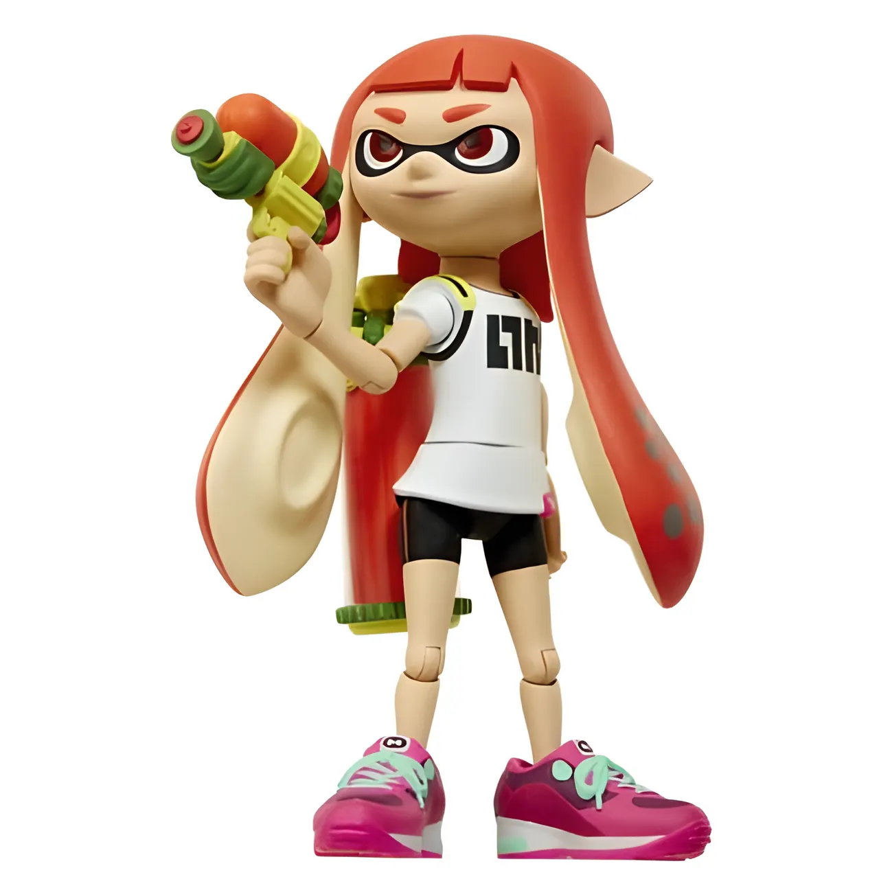 Nintendo Inkling Girl 4" World of Nintendo Figure with Blaster - Image 1