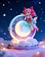 Giochi Preziosi Glimmies Glimwheel Playset – Exclusive Mini Doll - Thumbnail 4