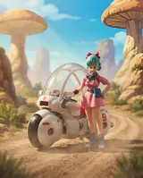 Bandai Tamashii Nations S.H. Figuarts Bulma Motorcycle Capsule No.9 - Thumbnail 5