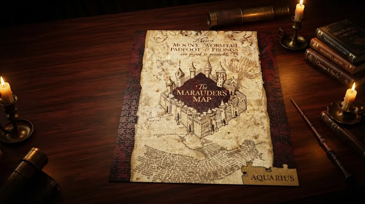 Aquarius Harry Potter Marauder's Map 1000-Piece Jigsaw Puzzle - Image 9