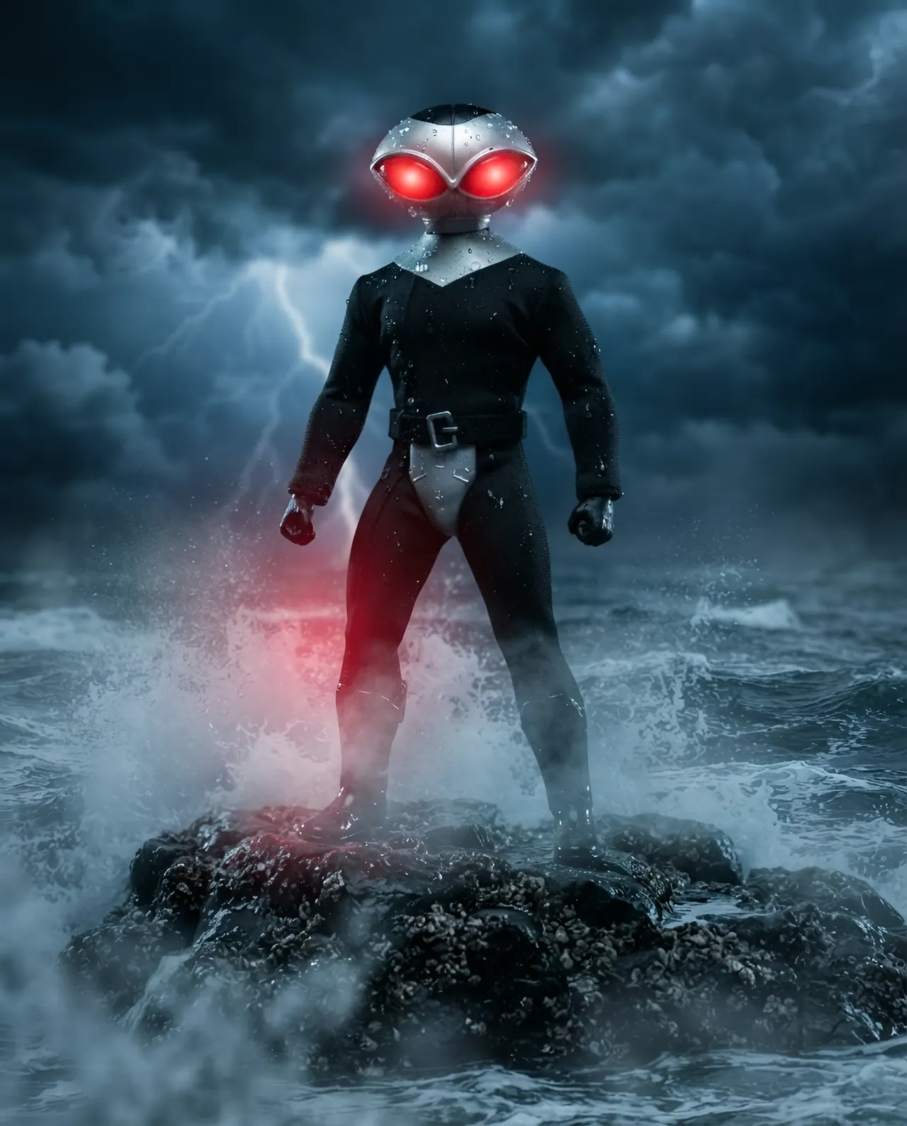 Mego Toys Black Manta 14" Action Figure – 14 Articulation Points - Image 9