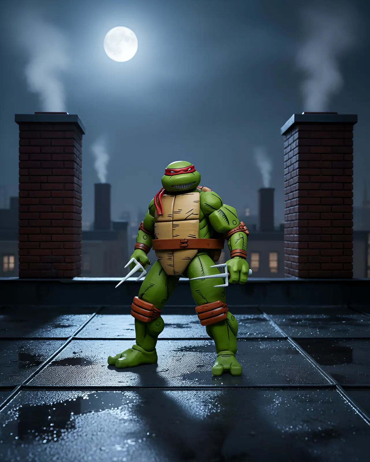 NECA TMNT ReAction Mirage Variant 4-Figure PX Exclusive Set - Image 7