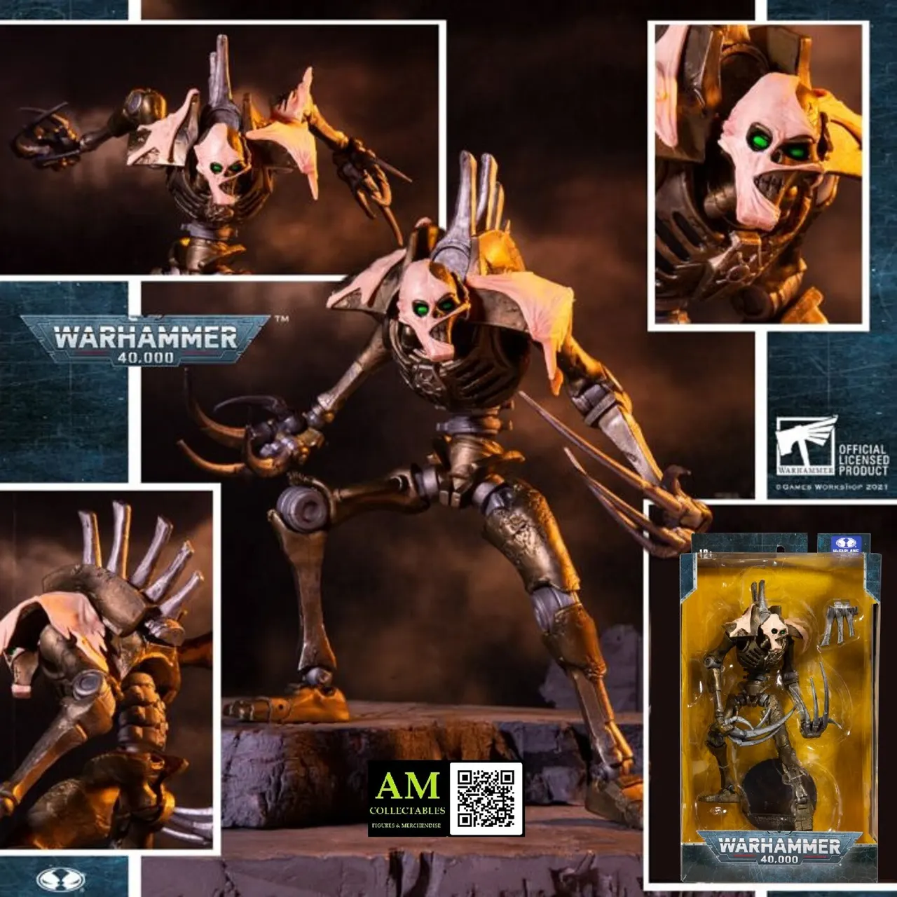 McFarlane Toys Warhammer 40K Necron Flayed One 7" Action Figure - Image 11