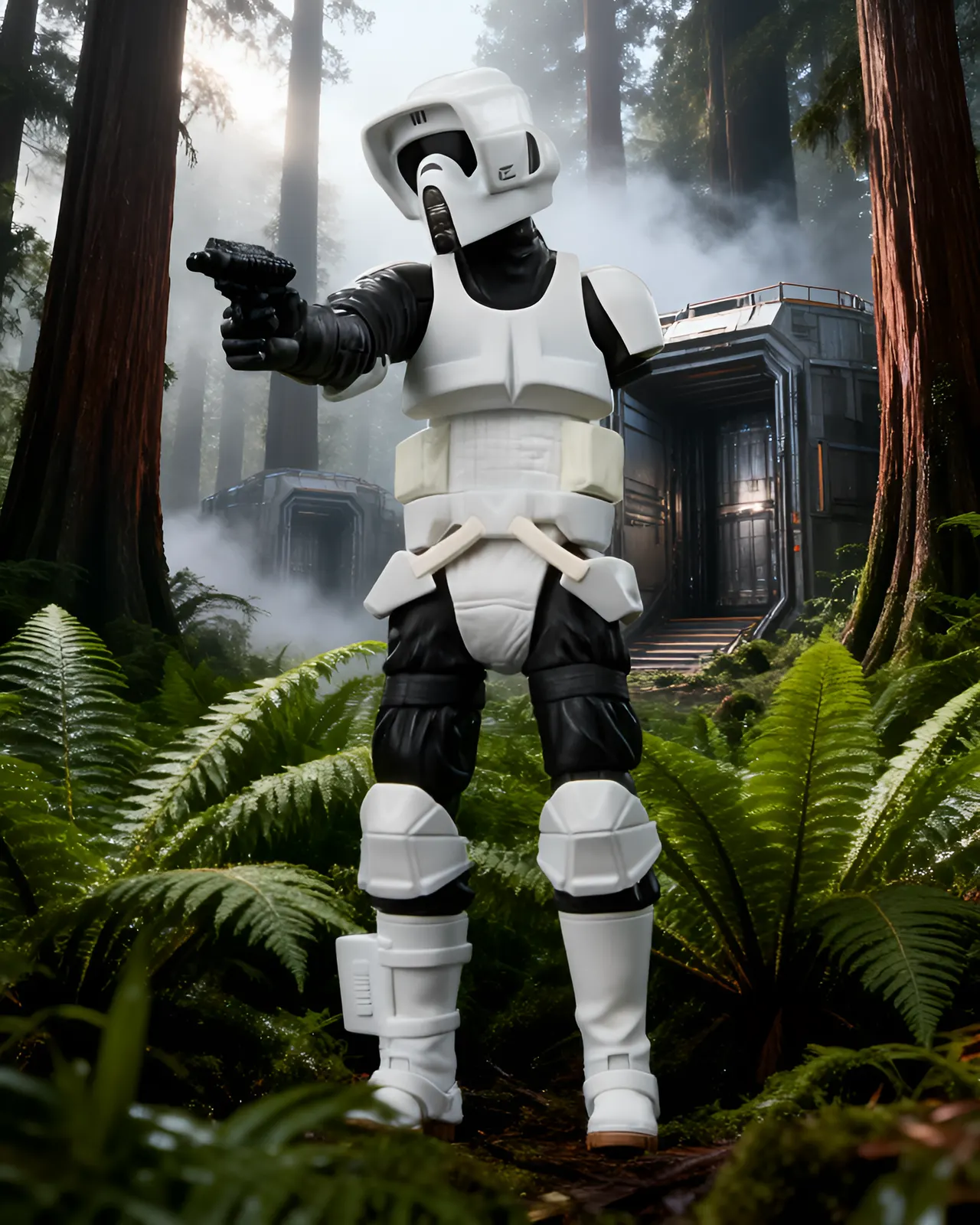 Hasbro Star Wars Vintage Rebel Commando Endor Bunker Playset 3.75" - Image 9