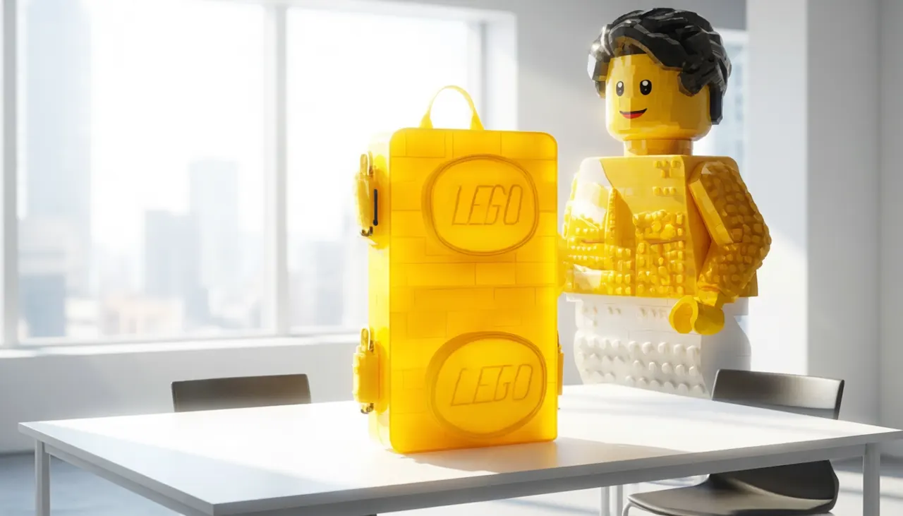 LEGO Signature Brick 1x2 Sac à dos – Jaune vif (20204-0024) - Image 4