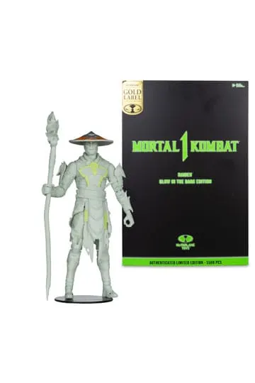 McFarlane Toys Mortal Kombat Raiden Glow-in-Dark Gold Label 7" Figure - Image 4