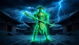 McFarlane Toys Mortal Kombat Raiden Glow-in-Dark Gold Label 7" Figure - Thumbnail 11