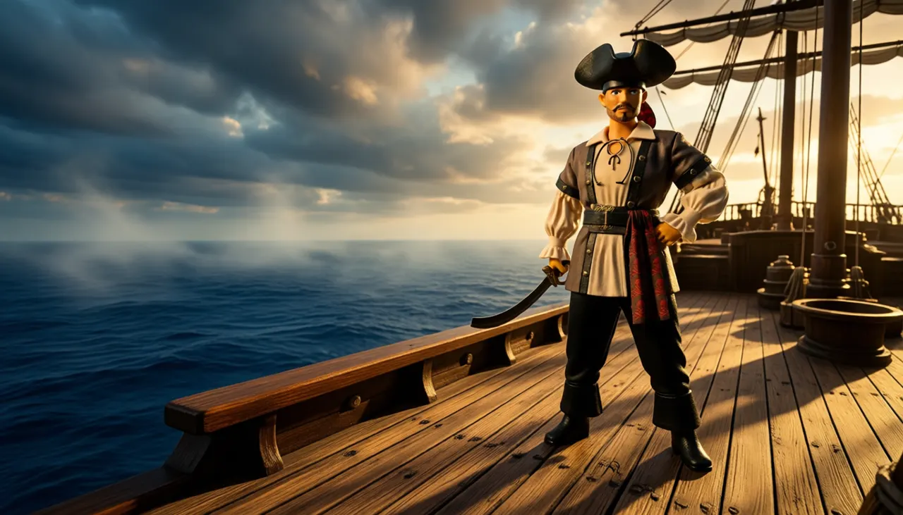 Rubie's Pirate Costume for Kids - Size L (IT30001-L) - Image 2