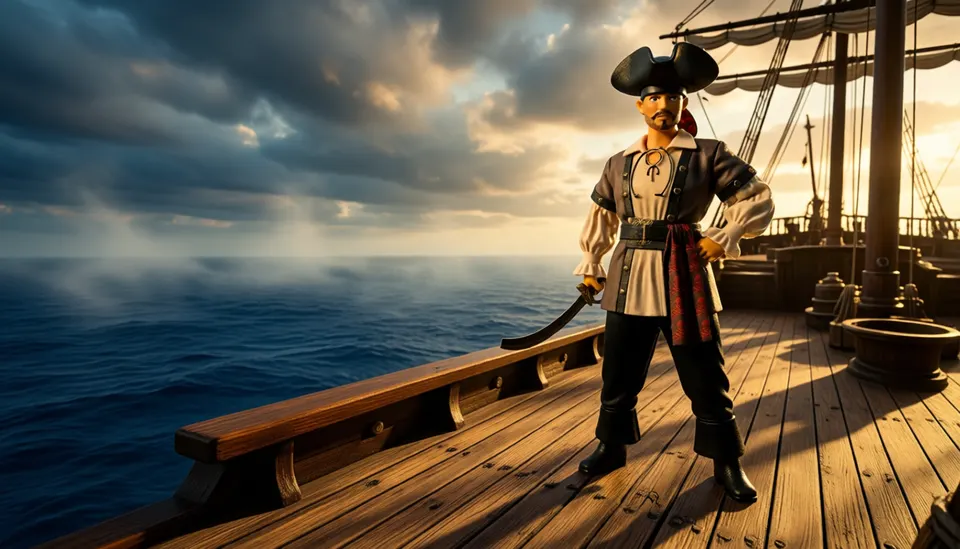 Rubie's Pirate Costume for Kids - Size L (IT30001-L)