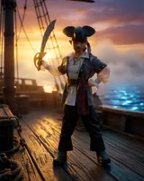 Rubie's Pirate Costume for Kids - Size L (IT30001-L) - Thumbnail 3