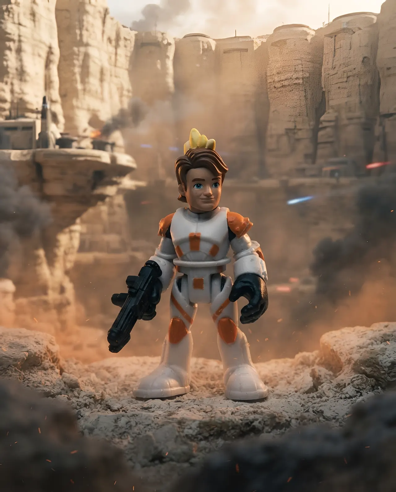 Hasbro Playskool Star Wars Jedi Force Mini Commander Cody Figure - Image 7