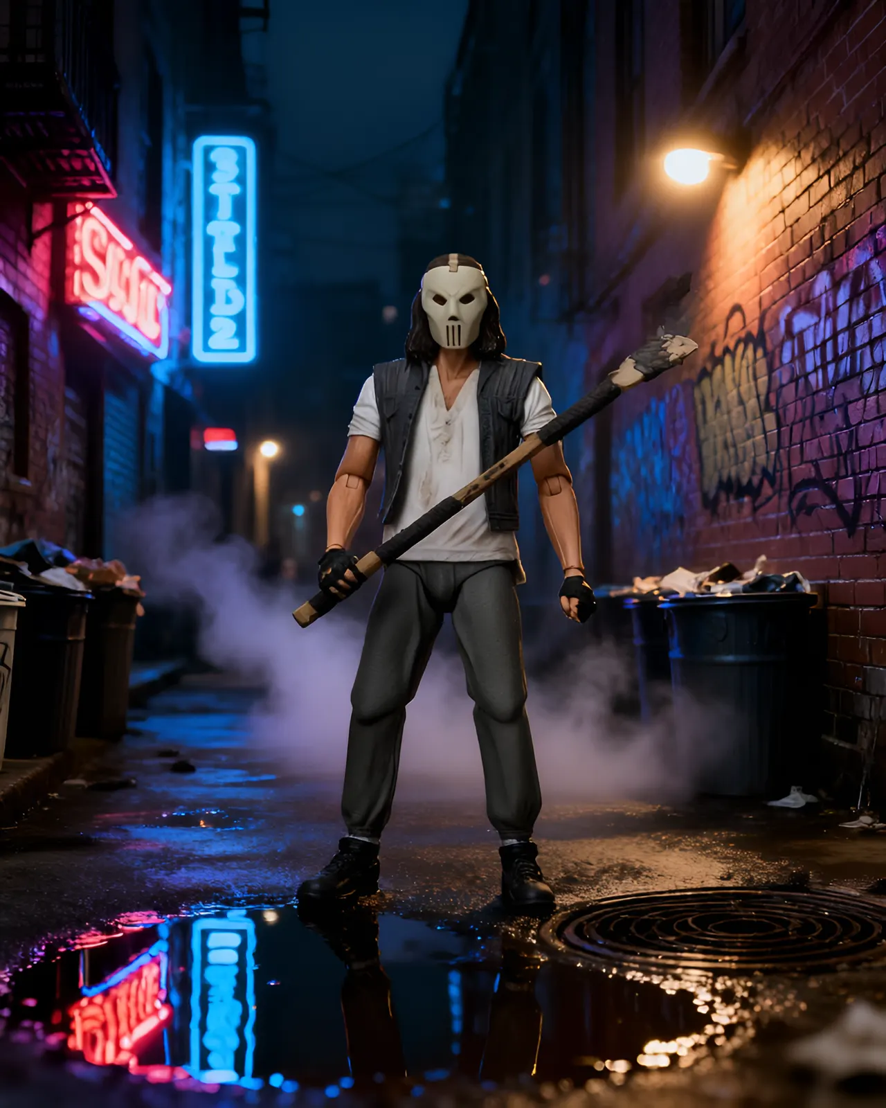 NECA Teenage Mutant Ninja Turtles 1990 Movie Ultimate Casey Jones 7" Figure - Image 11