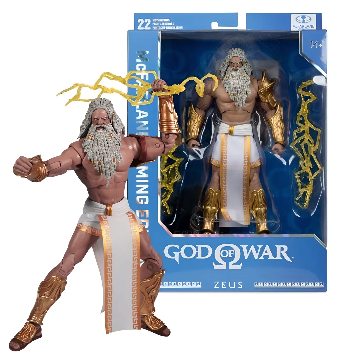 McFarlane Toys God of War Gaming Edition Zeus Action Figure 18cm - Image 1