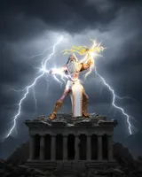 McFarlane Toys God of War Gaming Edition Zeus Action Figure 18cm - Thumbnail 10