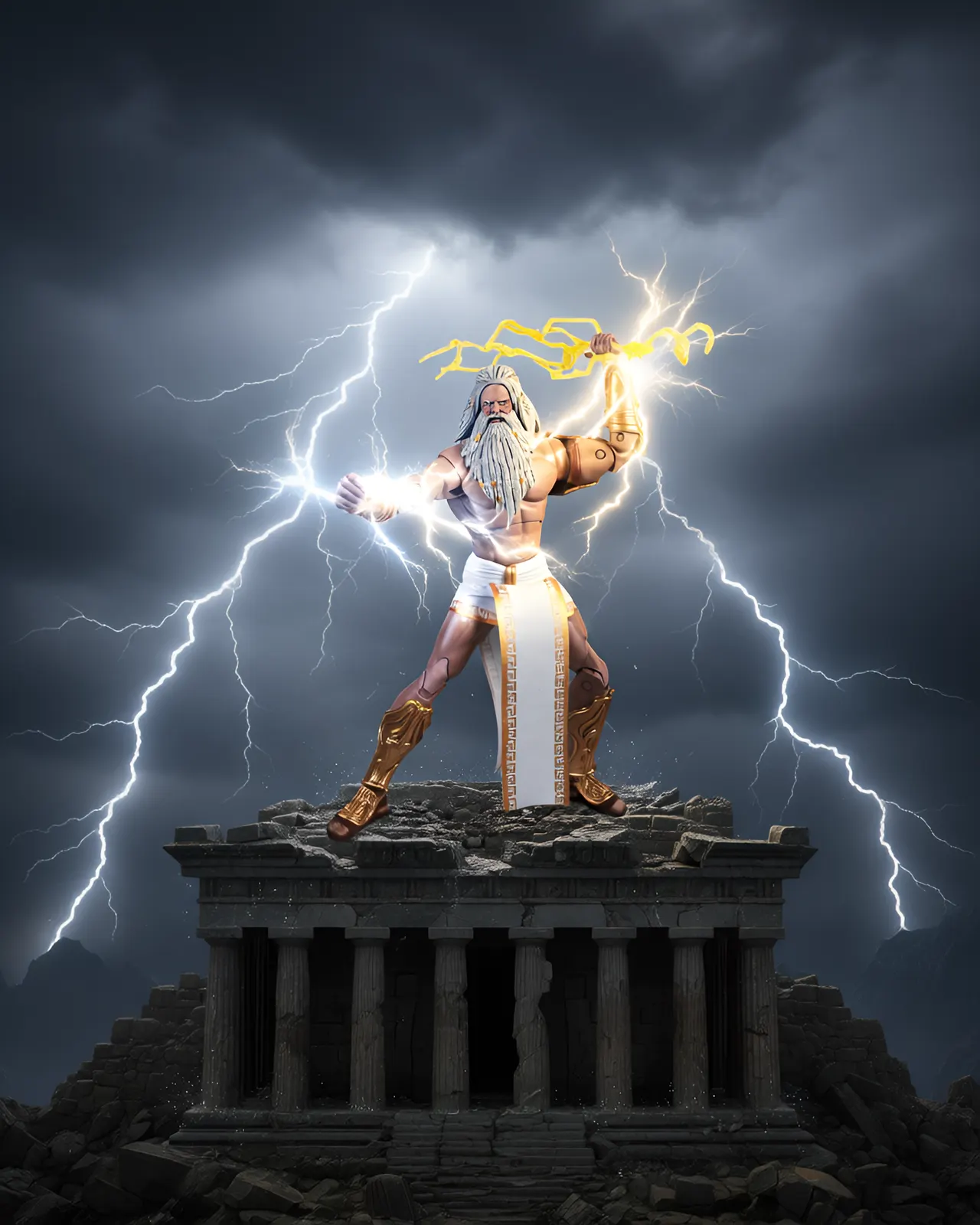 McFarlane Toys God of War Gaming Edition Zeus Action Figure 18cm - Image 10