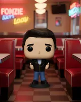 Funko Pop! Televisión Happy Days Fonzie #1124 Firmado por Henry Winkler - Thumbnail 2