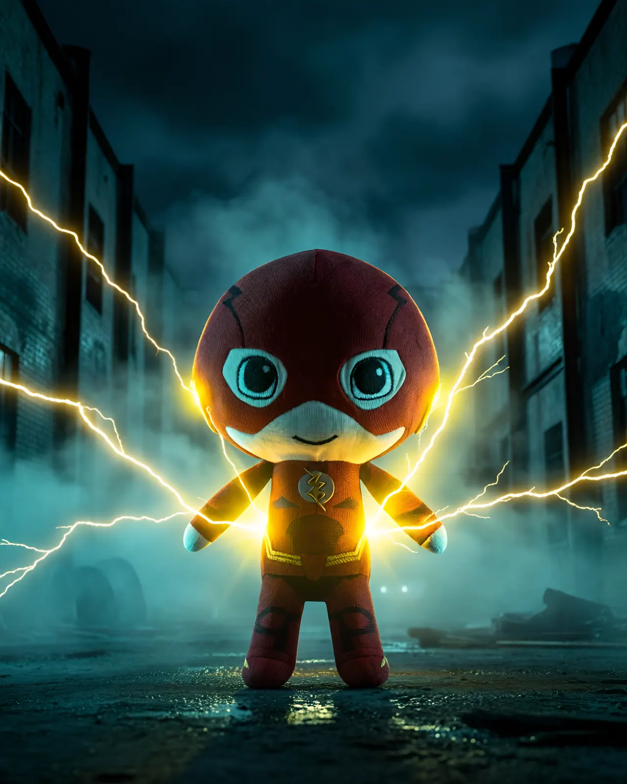 Funko Hero Plushies – The Flash (DC Justice League) 8" Plush - Image 2
