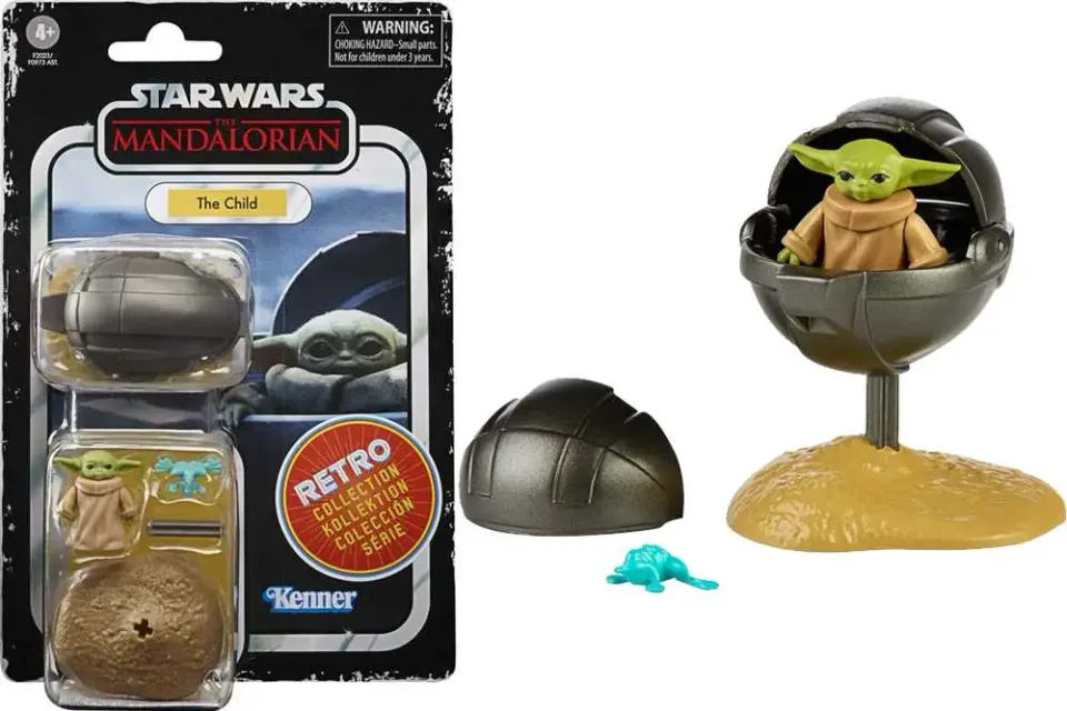 Star Wars Retro Collection The Mandalorian Wave 1 Set of 7 Figures - Image 1