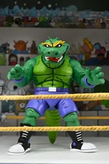 NECA TMNT Adventures Stump Wrestling Leatherhead Action Figure - Thumbnail 3