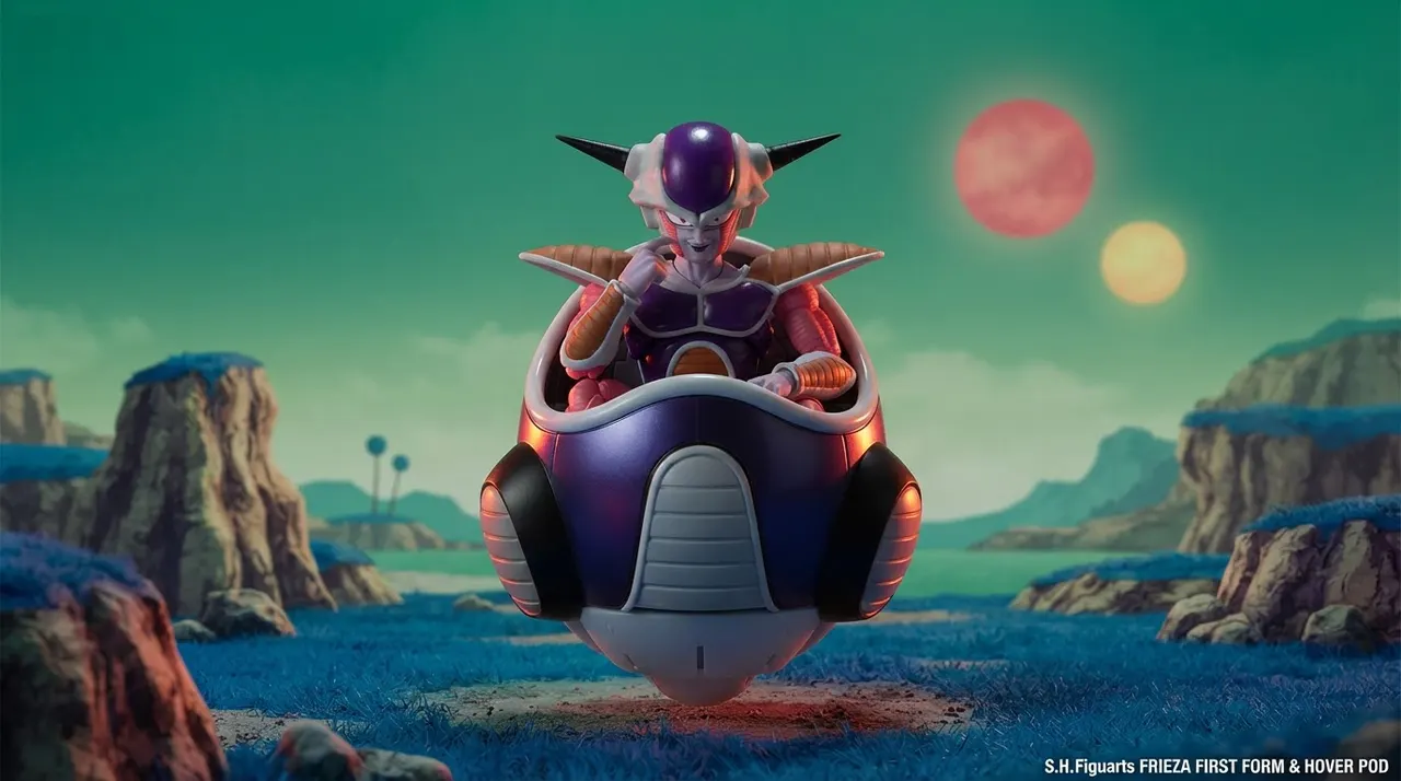 Bandai Tamashii Nations S.H. Figuarts Frieza First Form + Pod 6" Figure - Image 9