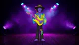 Funko Vinyl Gold Jimi Hendrix Blacklight 5" #70592 - Thumbnail 5