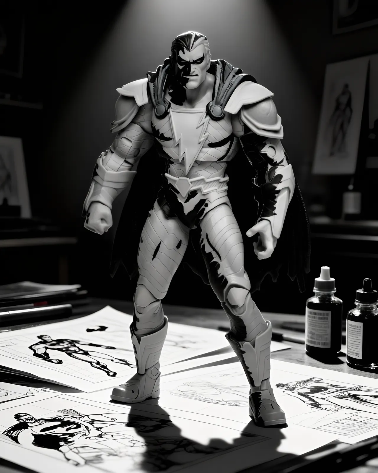 McFarlane Toys Black Adam Gold Label Page Puncher 7-Inch Figure - Image 6