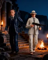 Alliance Entertainment Indiana Jones Marcus Brody & René Belloq Figure - Thumbnail 5