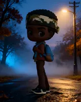 Banpresto Stranger Things Q Posket Lucas figurine - BP17890 - Thumbnail 5