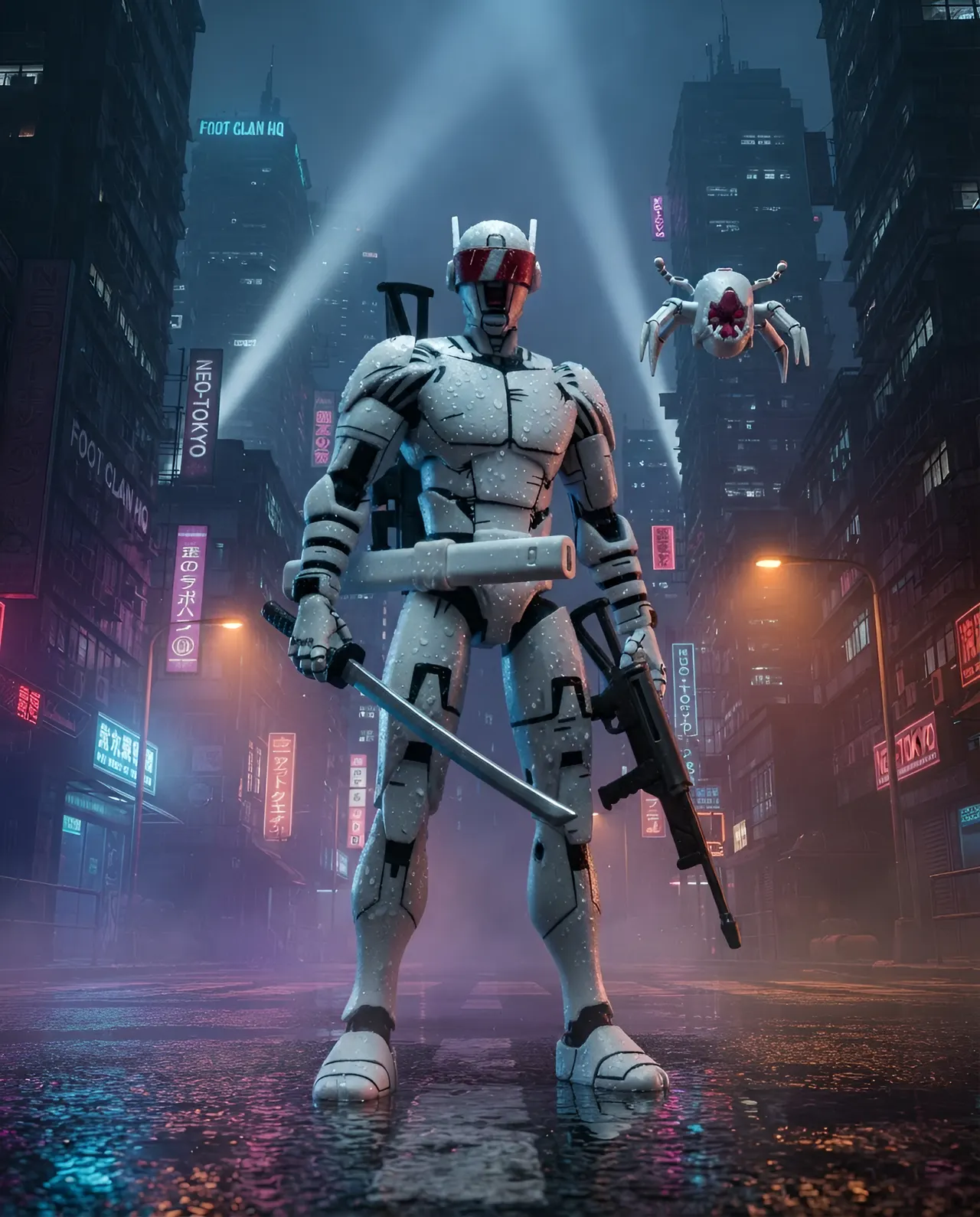 NECA TMNT The Last Ronin Ultimate Elite Synja Patrol Bot Figure - Image 10